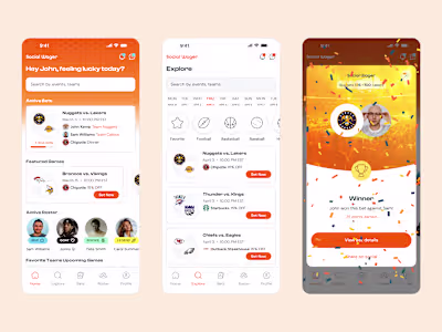 Social Wager Mobile App