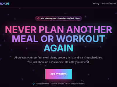 Never Plan Another Meal or Workout AgainNever Plan Another Meal…