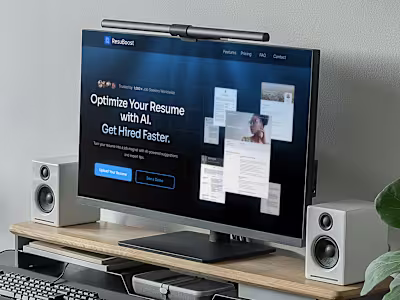ResuBoost : AI-Powered Resume Optimization Startup Landing Page