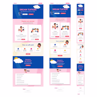 Dream Tuition - New Website Design