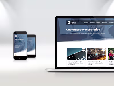 Website & Branding redesign for broadcast company