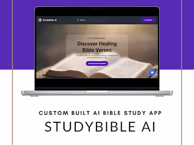 StudyBible AI App (Bubble x Make.com)