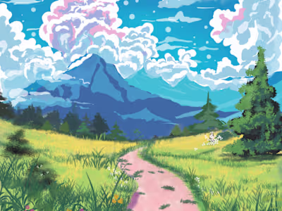 Story book, Background design or concept digital illustrations