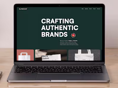 Sunbear Landing Page Design and Development