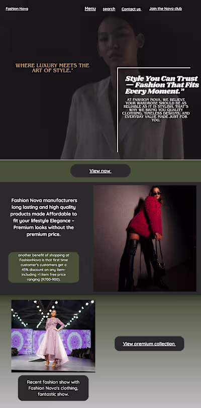Turn your brand into a scroll stopper.Fashion-inspired web d...