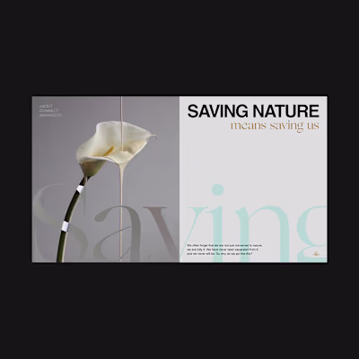 Nature Rescue Non-profit ~ Hero Web Design