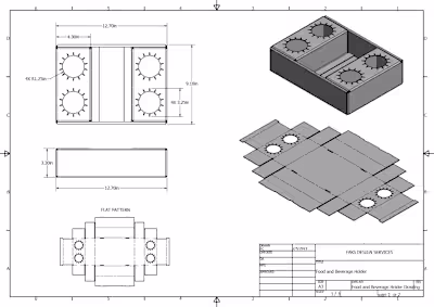  CAD drawing for food and beverage