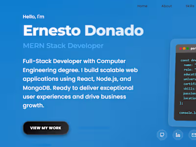 Ernesto Donado - Portfolio
