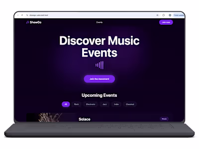 ShowGo: AI-Powered Live Music Event Web App
