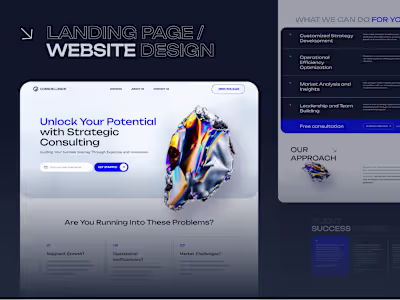 Professional Business Consulting Website Design
