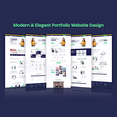 Modern & Elegant Portfolio Website Design