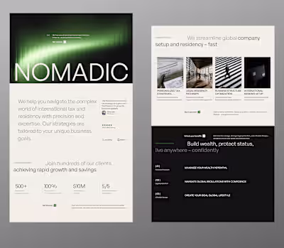 Framer Template Design for Marketplace