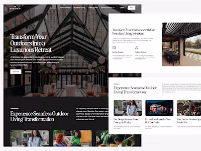 Modern makeover on a standard templated website