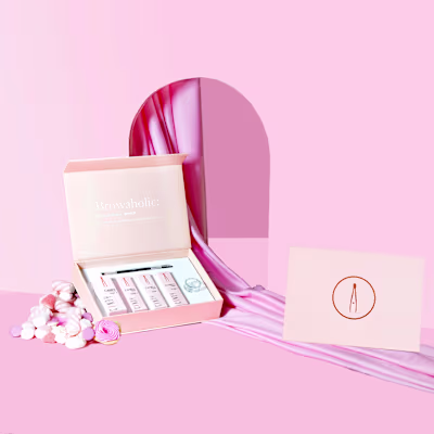 Pinky sweet campaign for Brow cosmetics