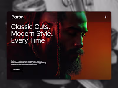 Barón - Barber Shop Website Template