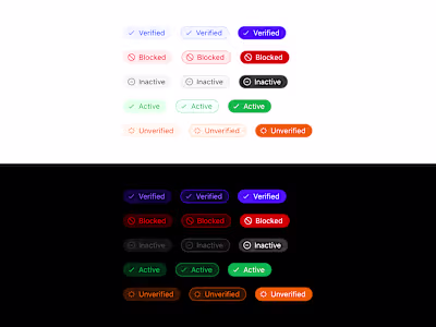 Status Badges Components