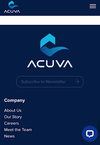 Acuva Tech Website Including Shopify