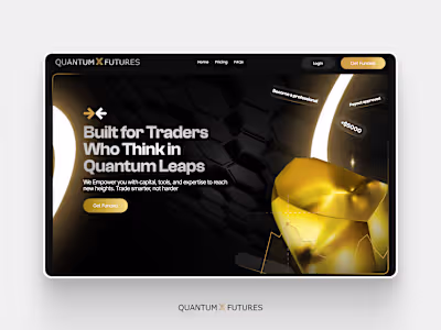 Quantum Futures Prop Trading website