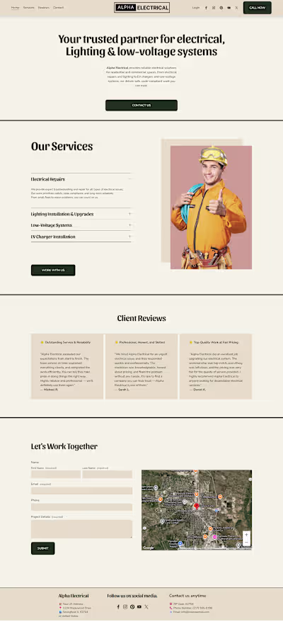 A premium Squarespace website for