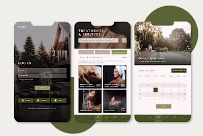 Spa App Design