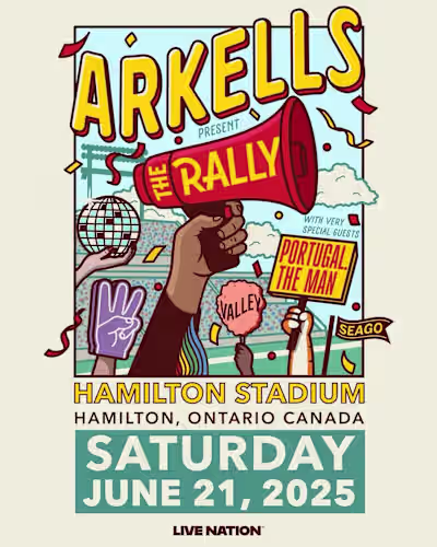 The  Arkells "The Rally" 2025 Poster Design