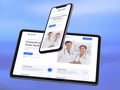 MedON - Seamless & Modern Telemedicine Website Design