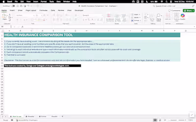 Life Admin - Health Insurance Comparison Tool