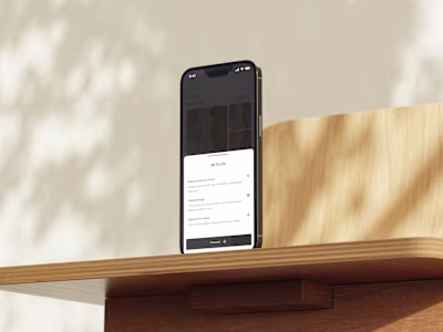 Fashion Store AR- Try on screens