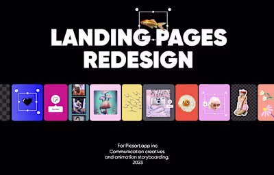 Landing pages – Picsart 
