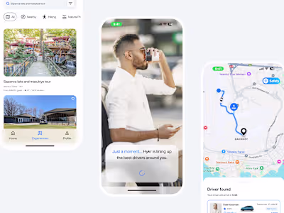 Hykr Passenger Mobile App Design | Turkey