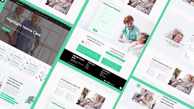Healthcare and homecare website design | Wordpress Elementor