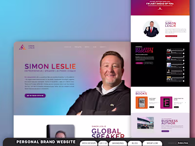 Executive Branding & Website for Simon Leslie