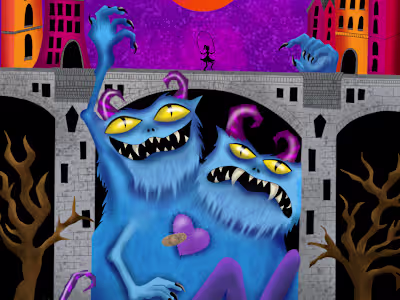 Illustration Project for a Dark Whimsical Book