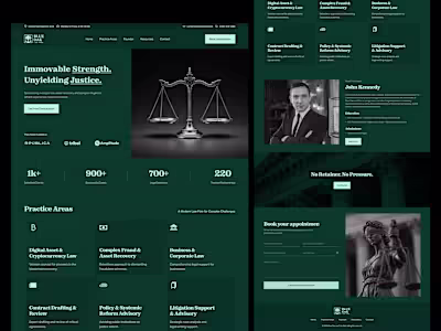 Law Firm Framer Landing Page