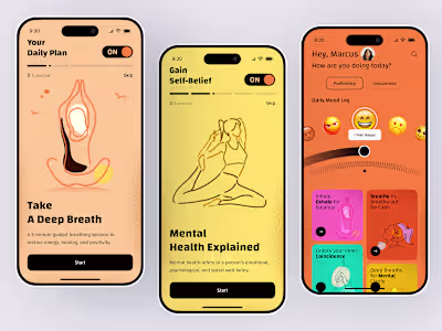 UI/UX Design for Mindfulness App Interface