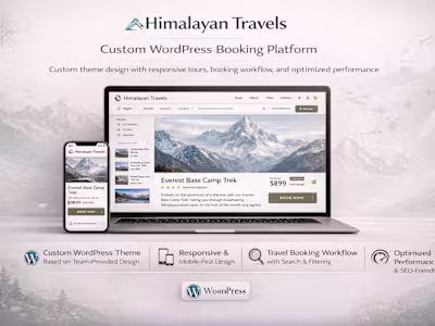 Himalayan Travels WordPress Platform Development