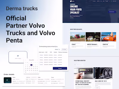 Responsive Web Platform Development for Derma Trucks