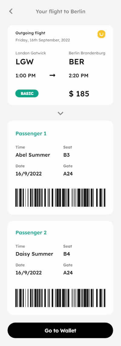 Flight booking app (FlyEasy)