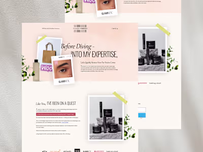 ✍️Landing Page UI Design for Ecommerce Site Content Writer