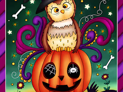 Coloring book cover design