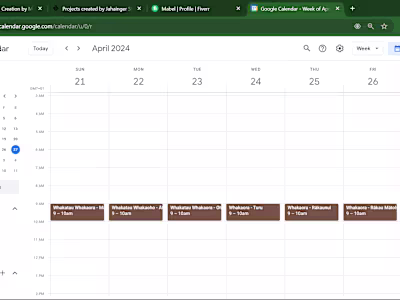 Google Calendar Events