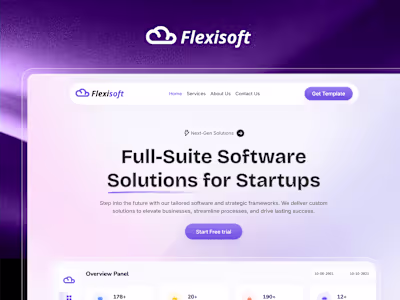 Flexisoft : SaaS Website Framer Template