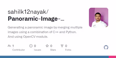GitHub - sahilk12nayak/Panoramic-Image-Creation-Project: Genera…