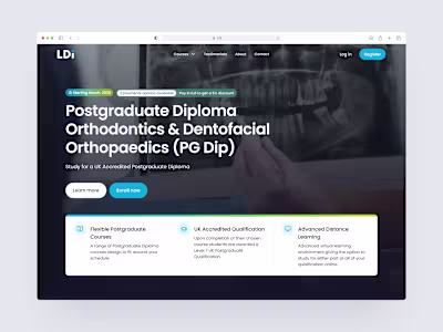 London Dental Institute Website Redesign (A Contest Entry)
