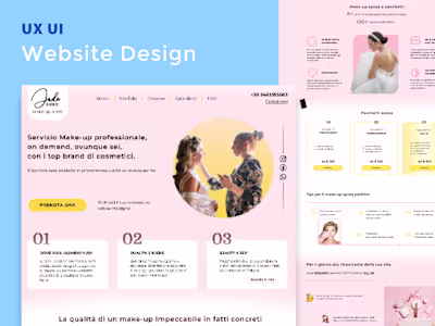 Make-up artist website