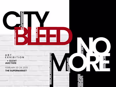 City Bleed No More — Exhibition Branding & Visual Communicat...