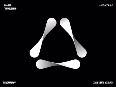 Triangular abstract rotational logomark done a few years ago...