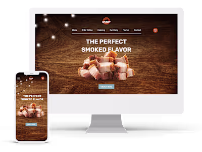 UX UI Design for Food Website 