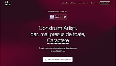 Clasa de Canto - Website Design & Development