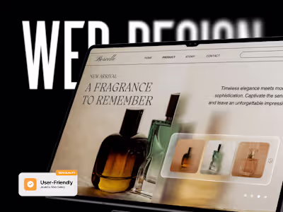 Borcelle Fragrance Landing Page Design